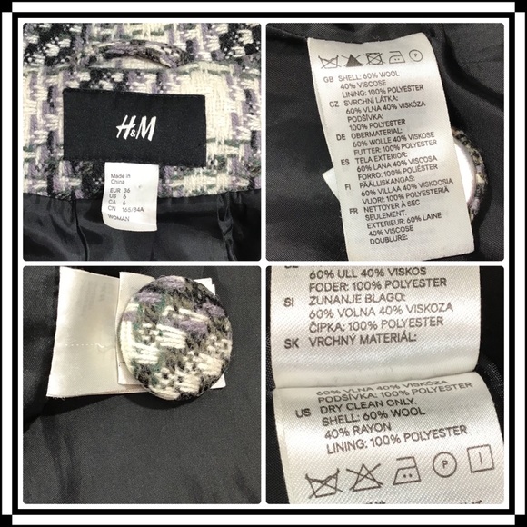 H&M - Wool & Nylon Blend Pea Coat - 6 - Picture 8 of 14